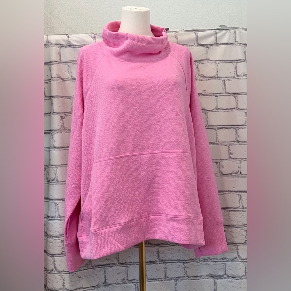 Nine West Active Pink Women's Sweater:2X Long Sleeve Pockets Breathable Comfort - Picture 10 of 11